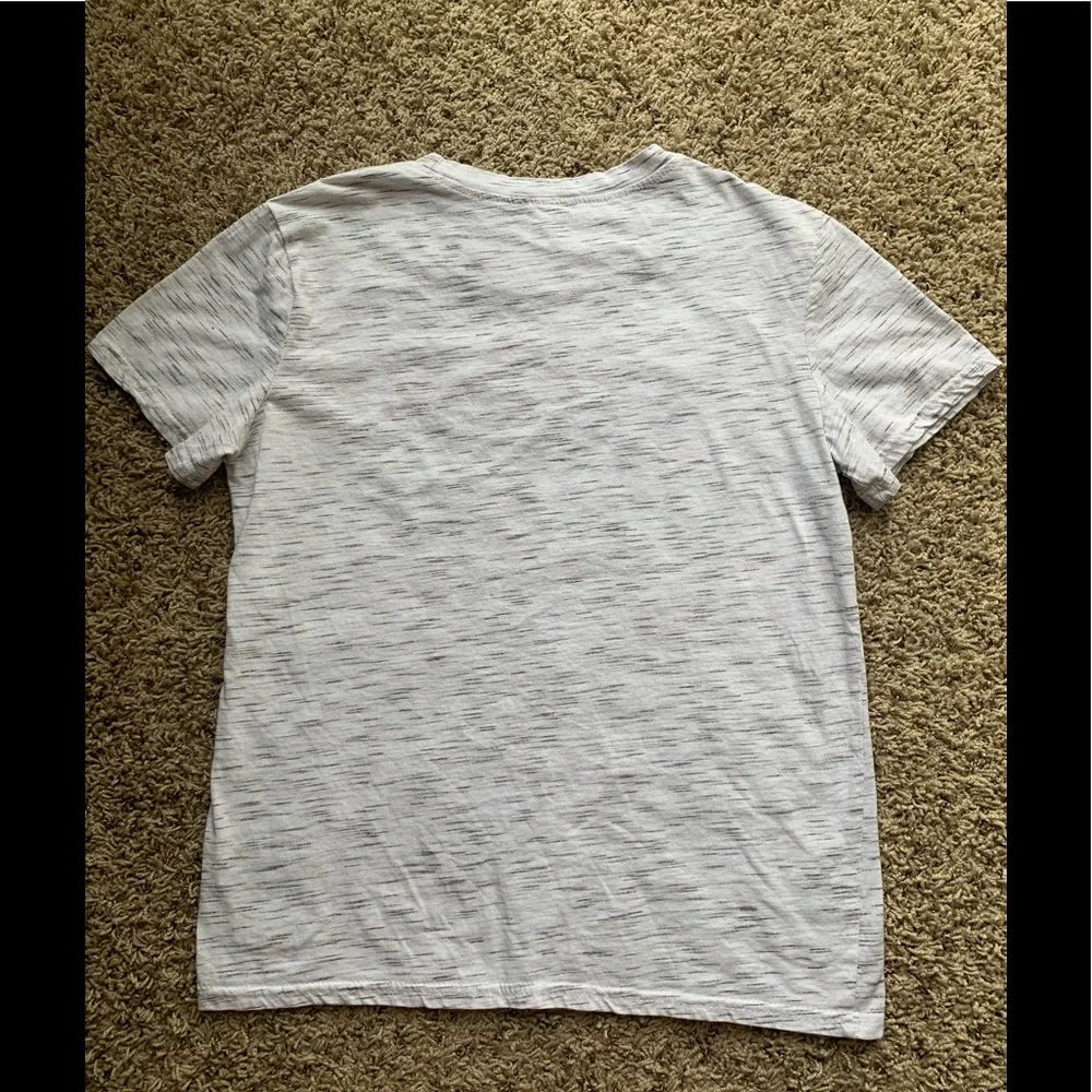Happy Camper T-shirt Graphic Gray Cotton S NWOT - Picture 2 of 5